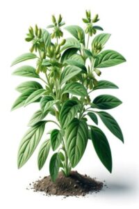 The image depicts Ashwagandha Plant.